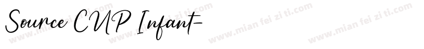 Source CUP Infant字体转换